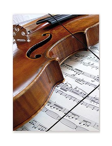 Cartelletta con violino e...